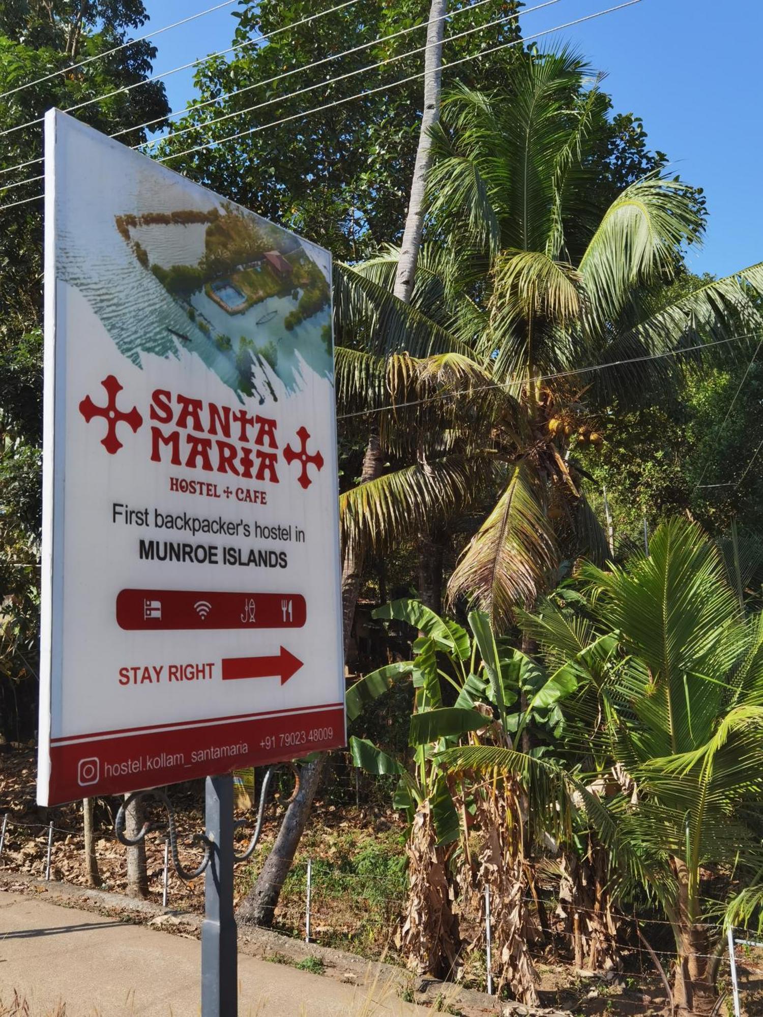 Santa Maria Hostel Munroe Island Mundrothuruth Luaran gambar